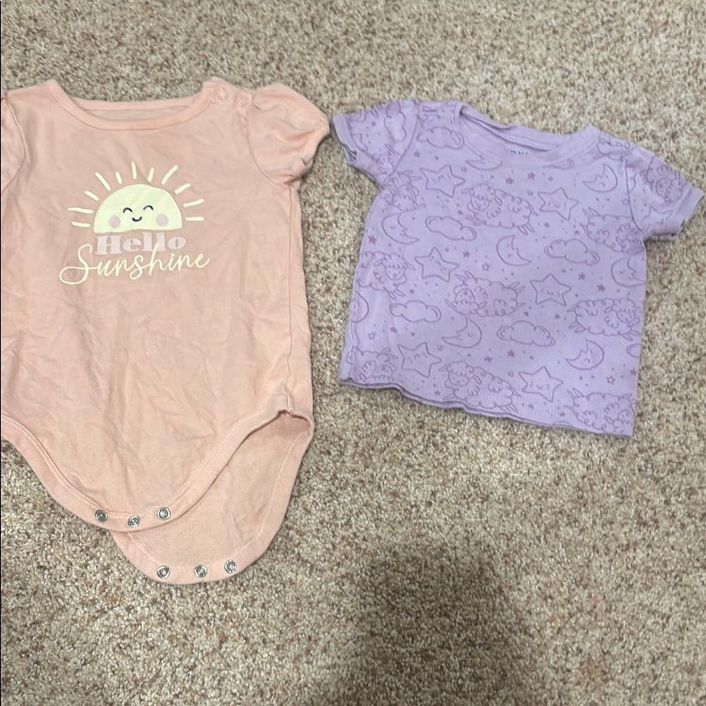 Garanimals Peach Baby Onesie